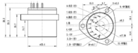acelerómetro de alta velocidad del sensor de la vibración del acelerómetro 30g