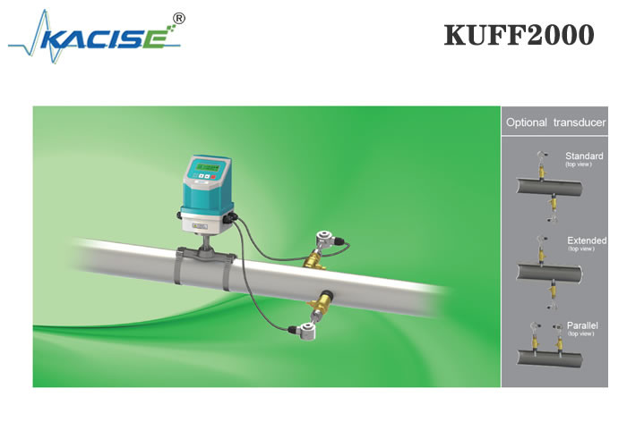 KUFF2000 fijó el metro de flujo ultrasónico de la inserción para los tamaños DN50mm - DN6000mm del tubo