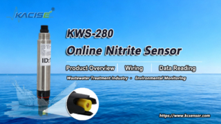 Descripción general, cableado y lectura de datos del sensor de nitrito en línea KWS-280