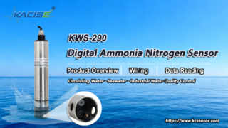Descripción general, cableado y lectura de datos del sensor digital de nitrógeno amoniaco KWS-290