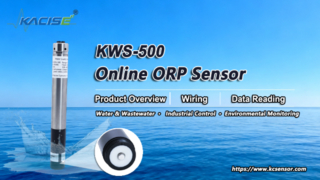 Descripción general, cableado y lectura de datos del sensor ORP en línea KWS-500