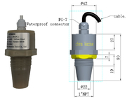 Medidor de nivel de agua ultrasónico inteligente PVDF 5m 5V RS485 Sensor de nivel de líquido de salida KUS600