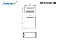 Metro de flujo ultrasónico de la inserción del soporte del panel de KUFS2000B instalado en caja del instrumento