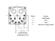 Sensor de aceleración de cuarzo para la vigilancia de las vibraciones mecánicas con rango de entrada ± 10 g