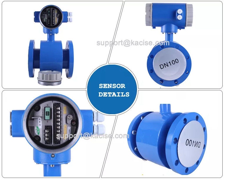 RS485 Medidor de flujo electromagnético digital Modbus para líquidos resistentes a ácidos y alcalinos con alta precisión