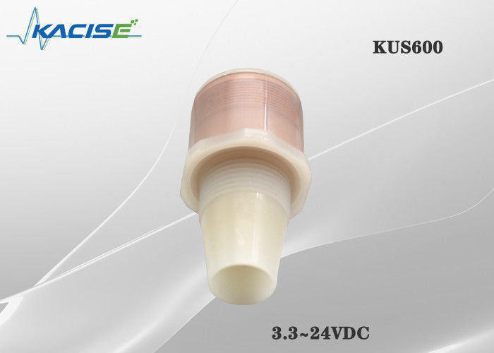 Sensor ultrasónico de nivel de agua resistente al agua KUS600 IP68 con rango de 0,6 m-5 m y carcasa de PVDF