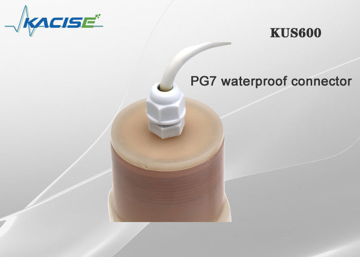 Sensor ultrasónico de nivel de agua resistente al agua KUS600 IP68 con rango de 0,6 m-5 m y carcasa de PVDF