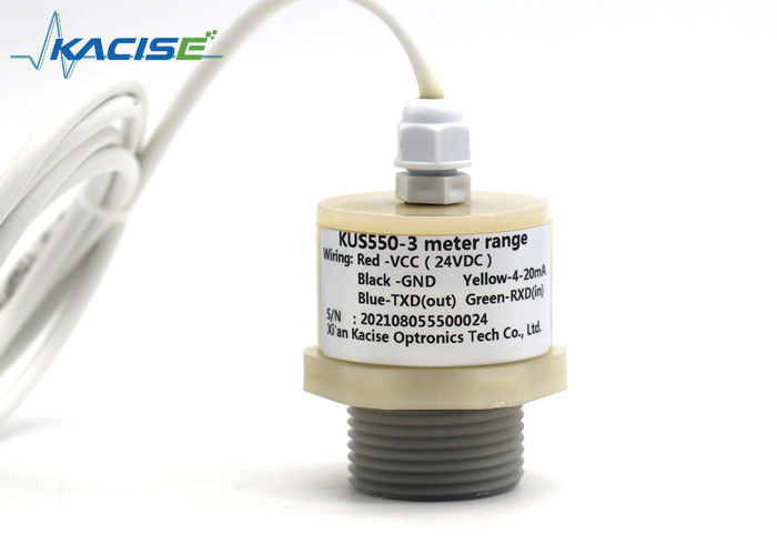 Sensor de nivel de agua ultrasónico impermeable de PTFE con salida RS485 para monitoreo de piscinas de aguas residuales