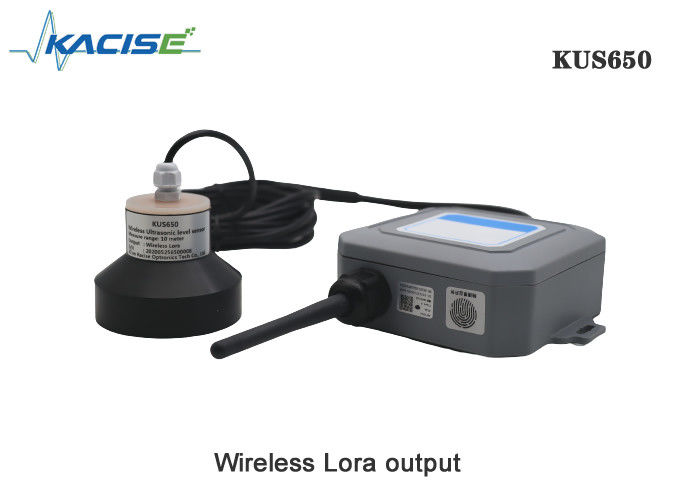 KUS650C Sensor de nivel ultrasónico inalámbrico de baja potencia de 10 m de alcance con salida 4G/Lora/GPRS/NB