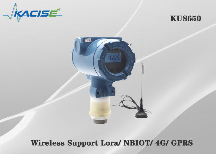 KUS650A Sensor de nivel ultrasónico inalámbrico de 3 m de alcance con protección IP68 y salida 4G/Lora/GPRS/NB para la medición del nivel del líquido