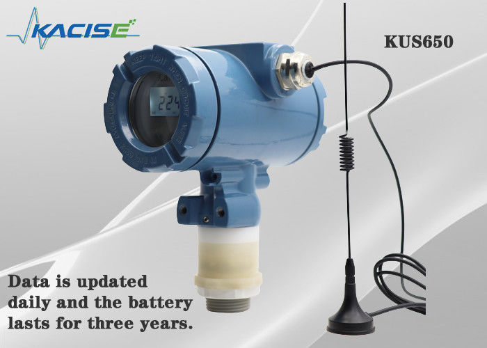 KUS650A Sensor de nivel ultrasónico inalámbrico de 3 m de alcance con protección IP68 y salida 4G/Lora/GPRS/NB para la medición del nivel del líquido
