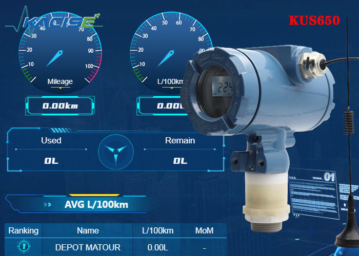 KUS650A Sensor de nivel ultrasónico inalámbrico de 3 m de alcance con protección IP68 y salida 4G/Lora/GPRS/NB para la medición del nivel del líquido
