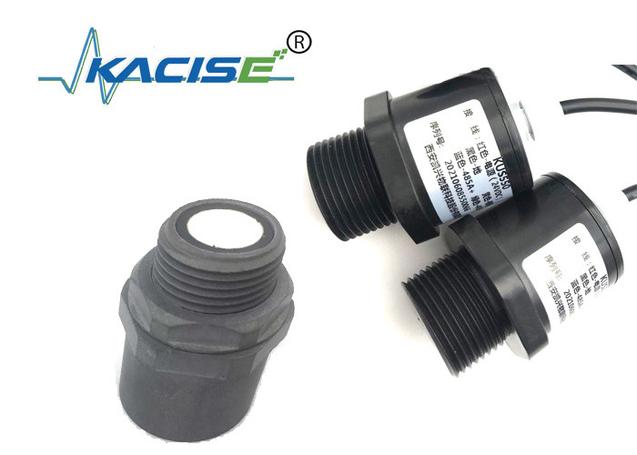 Sensor de nivel de agua de salida RS485 piscina de aguas residuales PTFE transductor ultrasónico inteligente de bajo costo 20khz