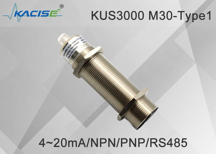 El más vendido KUS3000 M30-Type1 sensor de nivel ultrasónico inteligente de 2 metros para la industria con una precisión ≤1 %