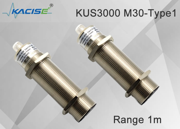 El más vendido KUS3000 M30-Type1 sensor de nivel ultrasónico inteligente de 2 metros para la industria con una precisión ≤1 %