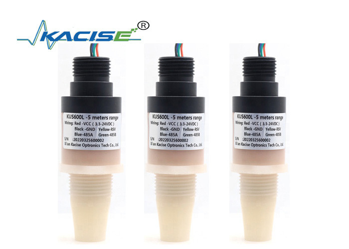 Medidor de nivel de agua ultrasónico PVDF 5m 5V RS485 Sensor de nivel de líquido de salida KUS600