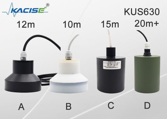 Medidor de nivel ultrasónico de 24 V de la serie KUS630 con interfaz RS-485 para medición sin contacto