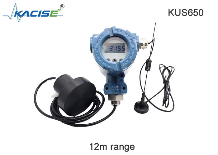 Sensor de nivel de agua líquida ultrasónico inalámbrico de tipo dividido KUS650 4G/Lora/GPRS/NB Salida