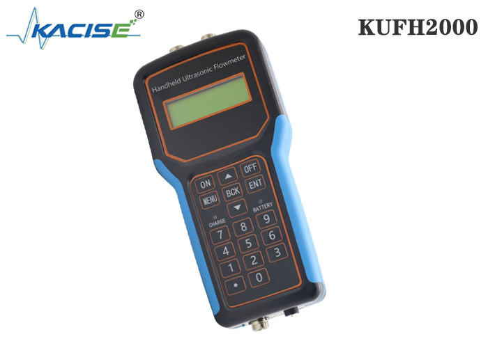 Medidor de flujo ultrasónico portátil KUFH2000B con función de tarjeta SD para tuberías DN15-DN6000 y precisión de ±1%