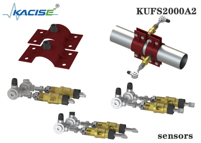KUFS2000A2 Medidor de flujo ultrasónico de inserción en la pared para tubos DN50-DN6000 con medición bidireccional e interfaz RS485 MODBUS