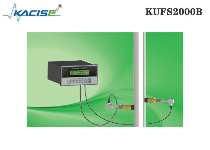 KUFS2000B Medidor de flujo ultrasónico de inserción montado en panel con una precisión de ± 1% para tuberías DN50-DN6000 e interfaz RS485 MODBUS