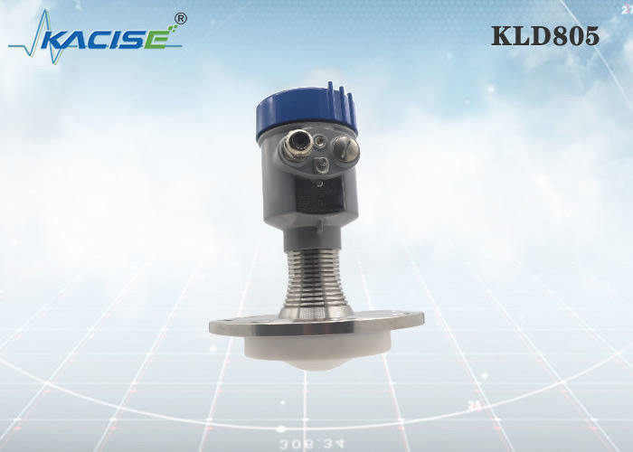 Transmisor de nivel de radar Kacise de 80 GHz con rango de 100 m y salida Modbus RS485 para líquidos corrosivos fuertes