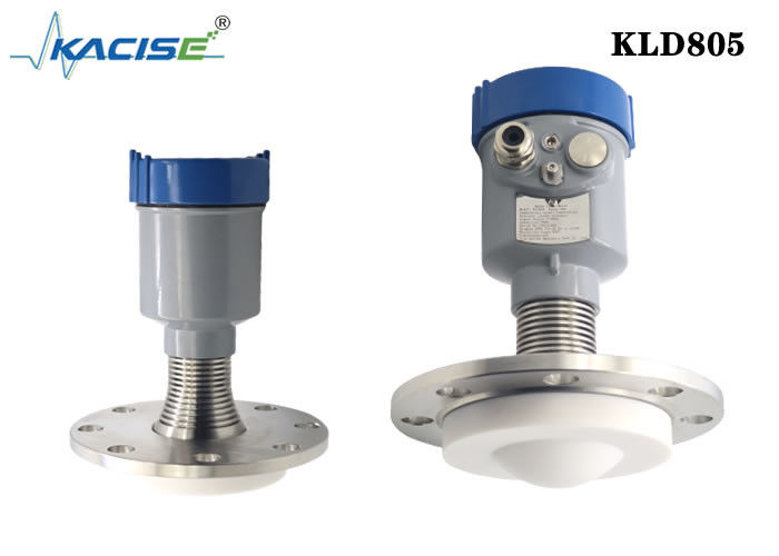 Transmisor de nivel de radar KLD805 de 80 GHz para líquido corrosivo fuerte con precisión de ±1 mm y tecnología FMCW