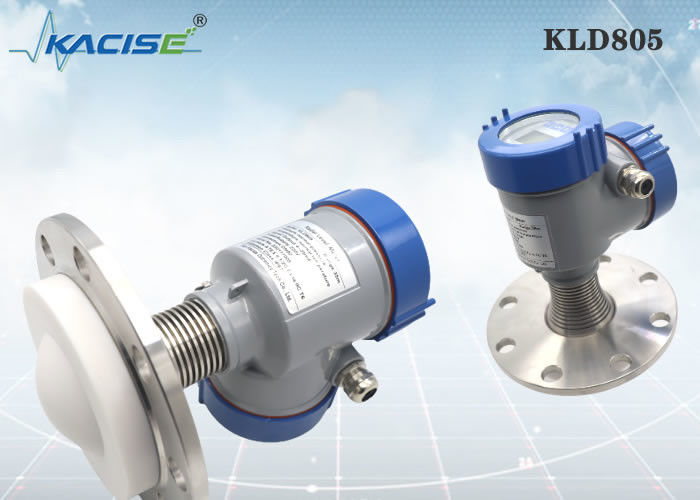 Transmisor de nivel por radar con montaje en brida KLD805 de 80 GHz para entornos de alta temperatura y alta presión con PTFE resistente a la corrosión