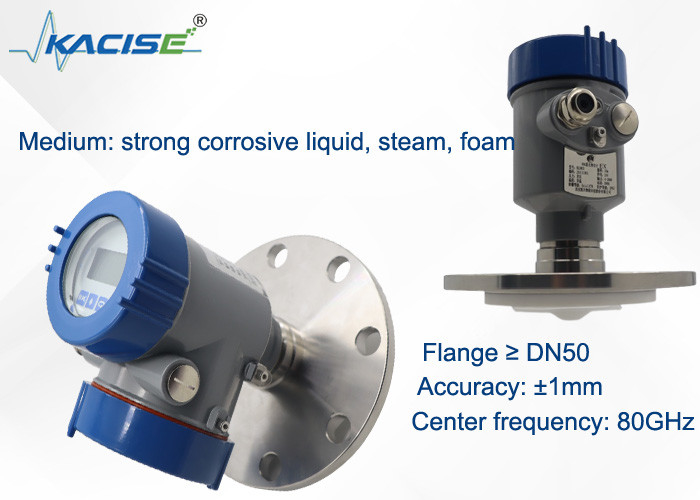 OEM ajustable llano del sensor llano el 100m del radar de la frecuencia del transmisor 80G del radar de Kacise RS485