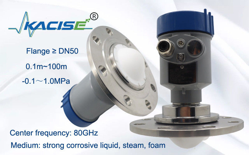 Sensor de medidor de nivel de radar OEM de 80 GHz con RS485 Modbus y protección IP67 para la medición del nivel del tanque de agua