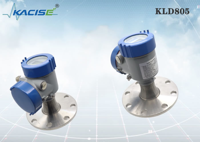 Sensor de nivel de radar KLD805 de 80 GHz con antena de PTFE y protección IP67 para la medición del nivel de líquido