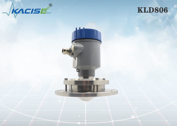 Sensor de nivel de radar KLD806 de 80 GHz con función de purga para aplicación de polvo fuerte en silos de harina
