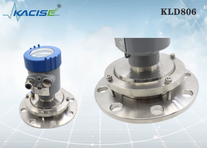 Sensor de nivel de radar KLD806 de 80 GHz con función de purga para aplicación de polvo fuerte en silos de harina