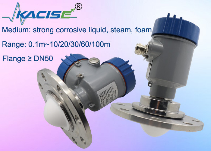 Kacise OEM Compact Radar Level Sensor Transmitter 80G 60m Medidor de nivel de radar con IP67