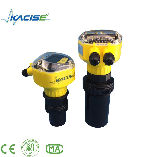 Sensor de nivel ultrasónico con carcasa de acero inoxidable de protección IP67 y rango de medición de 60 m para aguas residuales y tanques subterráneos