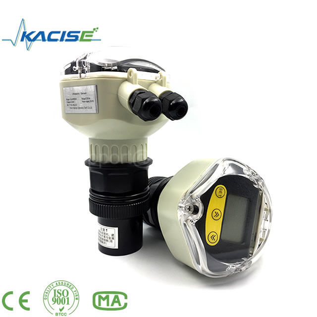 Sensor de nivel ultrasónico con carcasa de acero inoxidable de protección IP67 y rango de medición de 60 m para aguas residuales y tanques subterráneos