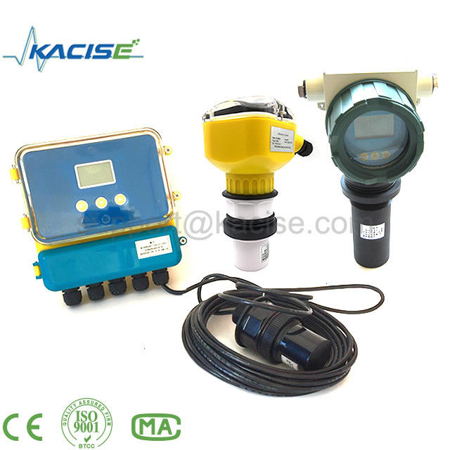 Sensor de nivel ultrasónico con carcasa de acero inoxidable de protección IP67 y rango de medición de 60 m para aguas residuales y tanques subterráneos