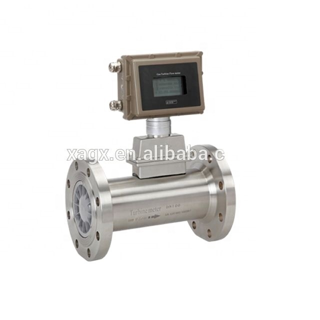 Medidor de flujo de biogás Medidor de flujo de gas de hidrógeno en turbina de CO2 con prueba de explosión ExdIIBT6 o EXiallCT4