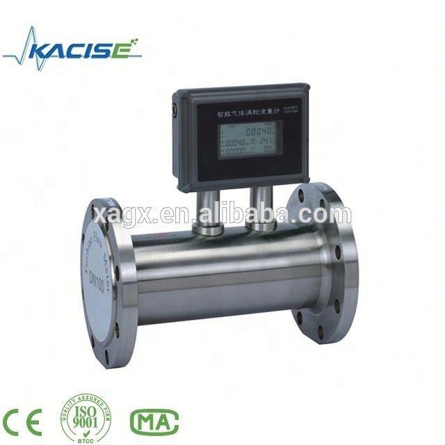 Medidor de flujo de biogás Medidor de flujo de gas de hidrógeno en turbina de CO2 con prueba de explosión ExdIIBT6 o EXiallCT4