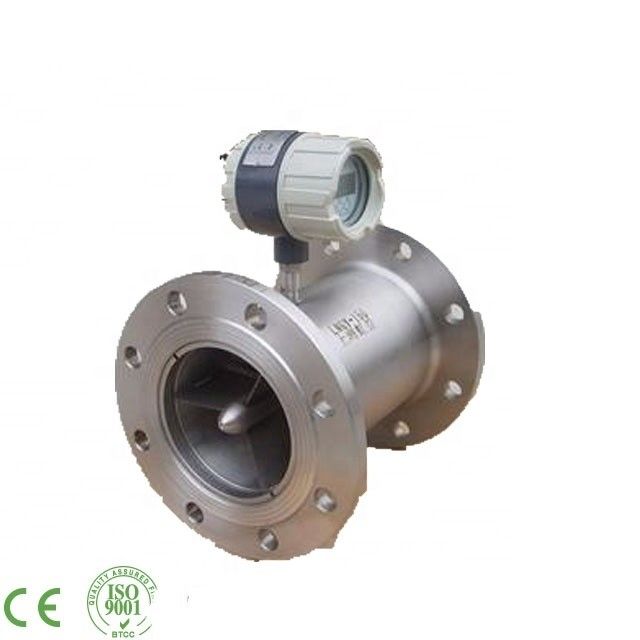 Medidor de flujo de turbina de gas de acero inoxidable 304 con precisión a prueba de explosiones ExdIIBT6 y ±1,5%