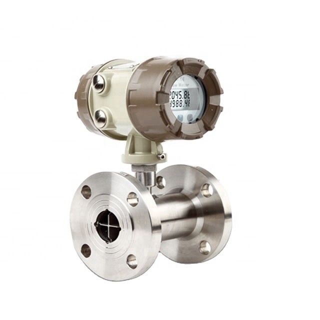Medidor de flujo de gas natural SS304 Medidor de flujo digital de la turbina con salida 4~20mA/Pulso/RS485
