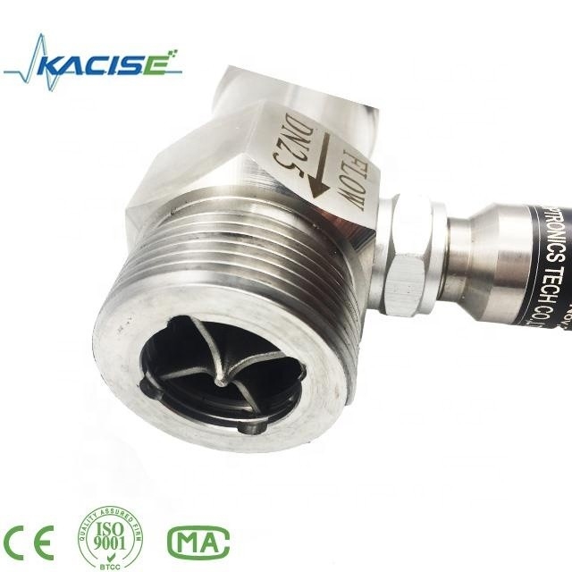 Medidor de flujo de gas natural SS304 Medidor de flujo digital de la turbina con salida 4~20mA/Pulso/RS485