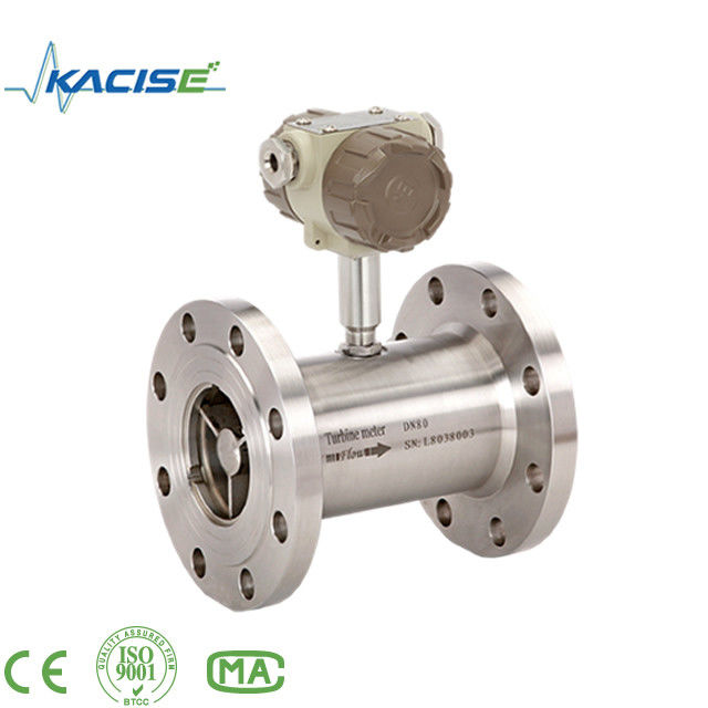 KTF-M Mini Turbine Diesel Fuel Meter con instalación horizontal con una precisión del ±1% y una presión máxima de 20,0 bar