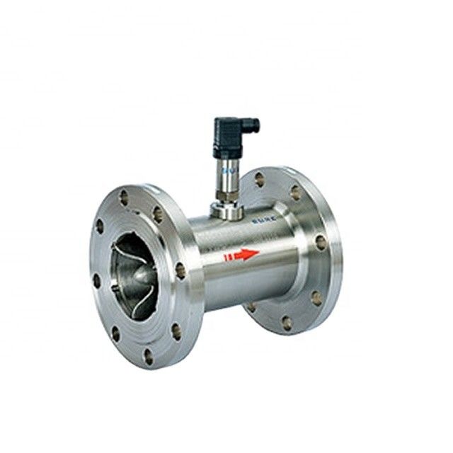 Medidor de flujo de turbina SS316 de alta precisión con salida de 4-20mA para aceite de combustible y medición digital