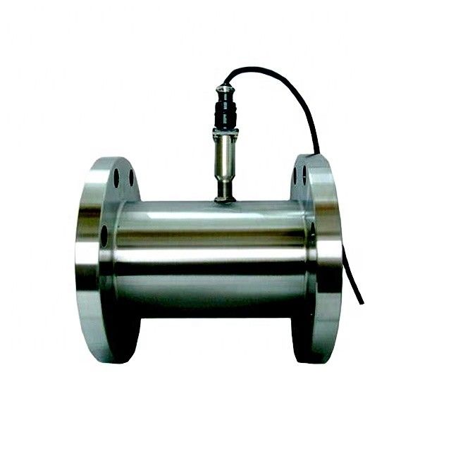 Medidor de flujo de turbina de acero inoxidable SS304/SS316 de alta precisión ±0,2% con amplio rango 1:20 para petróleo y líquidos