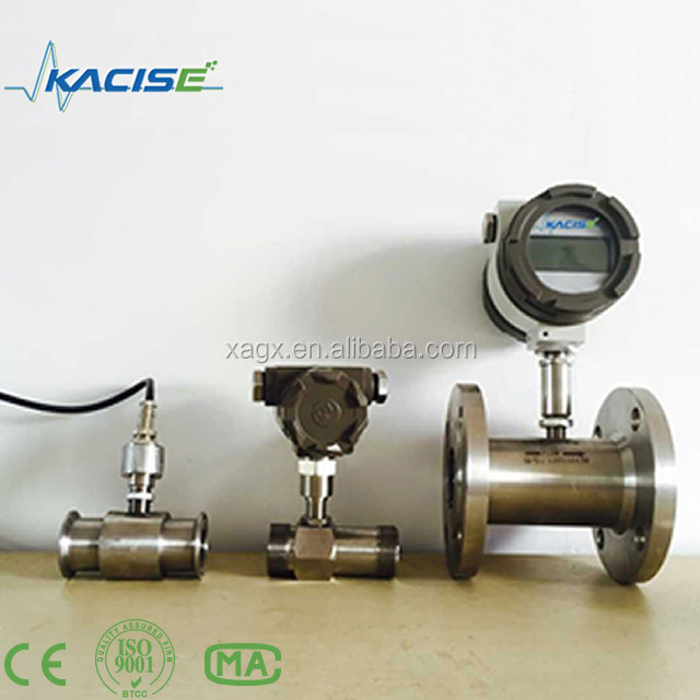 Medidor de flujo de aceite de combustible Medidor de flujo de agua de tipo turbina digital con salida 4-20mA o pulso