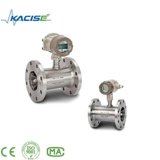Medidor de flujo de turbina de alta precisión ±0,2% de precisión con material SS316L y protección IP65 para aceite gasolina alcohol
