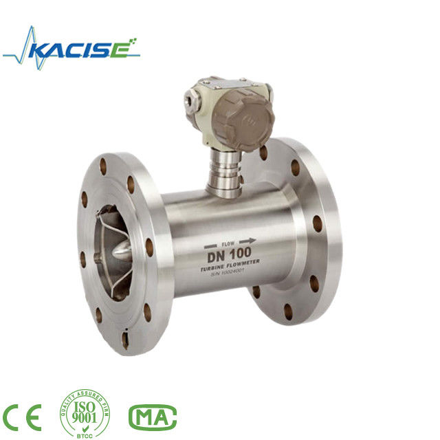 Medidor de flujo de turbina de alta precisión ±0,2% de precisión con material SS316L y protección IP65 para aceite gasolina alcohol