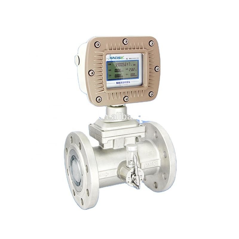 Medidor de flujo de turbina de gas de acero inoxidable con salida de 4-20mA y diseño a prueba de explosión