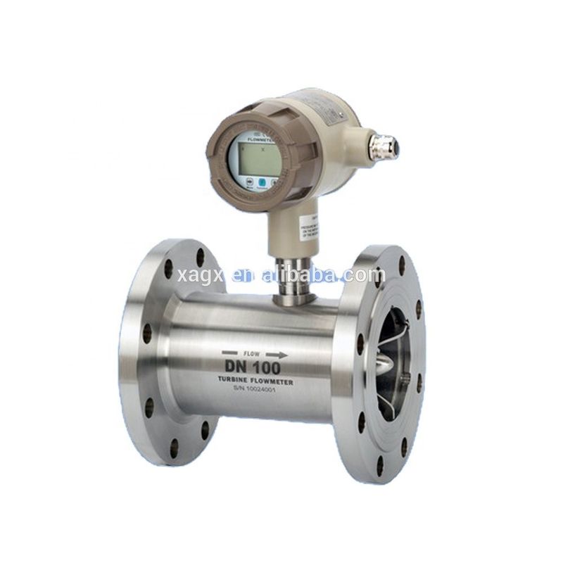 Medidor de flujo de turbina de gas de acero inoxidable con salida de 4-20mA y diseño a prueba de explosión